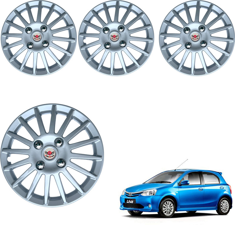 CuboDePlato CamrrySlvr_14In_Etios_Liva Wheel Cover For Toyota Etios Liva(14.0 inch)