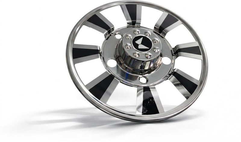 Panewaj Diamond Cut 15" Inch Unique Spiral Blade Design Weather Resistant Wheel Caps Wheel Cover For Mahindra Bolero Camper 2WD PS BS3, Bolero Camper 4WD PS BS3(15.0 inch)