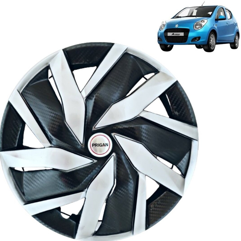PRIGAN A-Star Eagle Black Silver 13 Inch For ASTAR Wheel Cover For Maruti A-Star(13.0 inch)