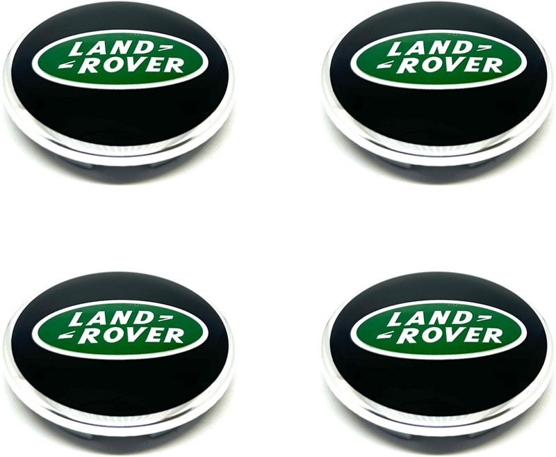 CARVANA Oem Wheel Center Cap For Land Rover/Defender/Evoque Green Set of 4pc Wheel Cover For Land Rover Evoque, Defender 3-Door Base Diesel, Discovery 4 SDV6 HSE(2.4 inch)
