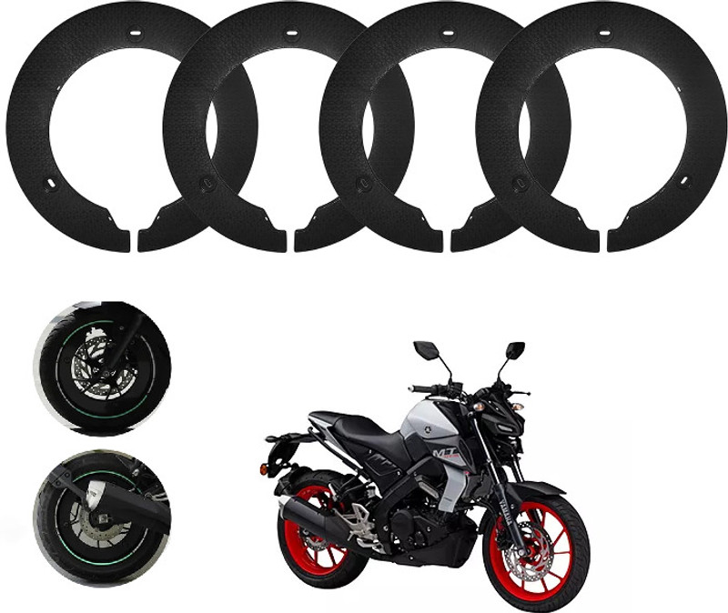 Sunriders Bike Wheel Cover 17 Inch For Yamaha MT 15 Black Half Pack of 4 Pc Wheel Cover For NA NA(17.0 inch)