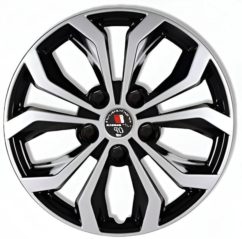 ANAYA G Silver Black Wheel Cover/Cap for All Cars, Car Wheel Cover (13 Inch)_NEW1 Wheel Cover For Universal For Car Universal For Car(13.0 inch)