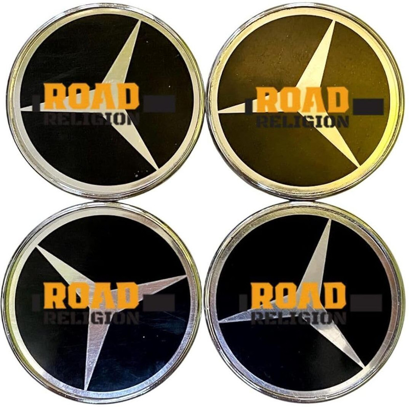 road religion Black Metal Finish Alloy Wheel Hub Caps – Centre Covers for Mercedes Cars Wheel Cover For Mercedes Benz Universal For Car(0.8 inch)