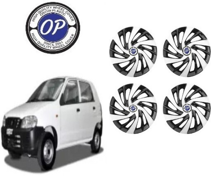 soni enterprises 12 Inch Wheel Cover/Wheel Cap/Hub Cap for Alto Car (Silver Black) Universal Car Wheel Cover For NA Universal For Car(12.0 inch)
