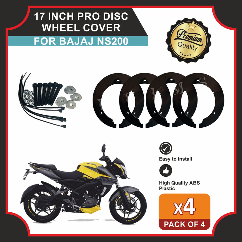 Huims Wheel Cover for 17 inch Wheel for Bajaj Ns 160, 180,200 and Other Model 17inch Wheel Cover For Bajaj NA(16.9 inch)