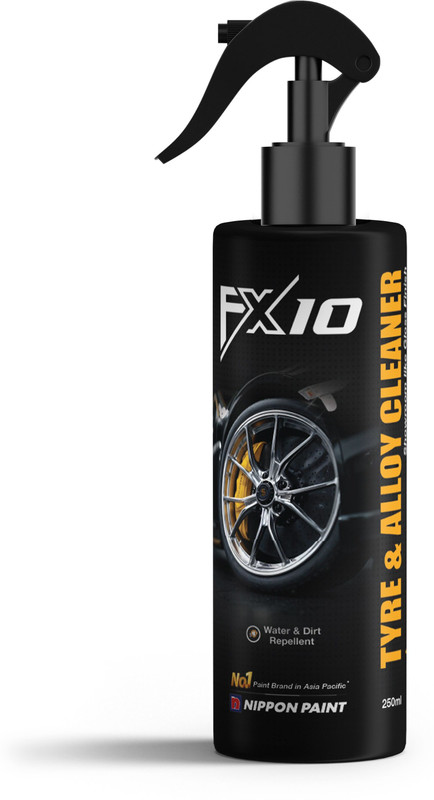 Nippon Paint FX10 Tyre & Alloy Cleaner | Tyre Shine & Alloy Wheel Cleaner Spray | Non-Greasy 250 ml Wheel Tire Cleaner(Pack of 1)