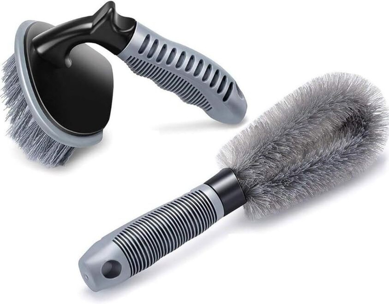 SHARPNAL Heavy-Duty Tire Brush and Alloy Brush for Deep Cleaning 2 ml Wheel Tire Cleaner(Pack of 1)