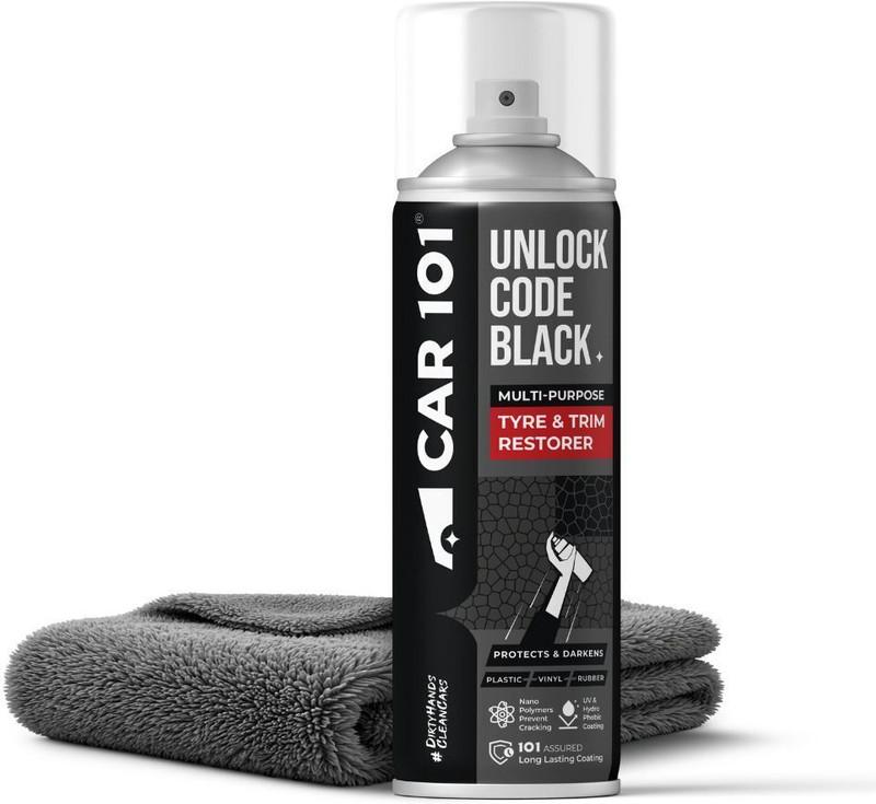 Car 101 Tyre & Trim Restorer, Multi-Purpose Protectant for Plastic,Vinyl,Rubber 250 ml Wheel Tire Cleaner(Pack of 1)