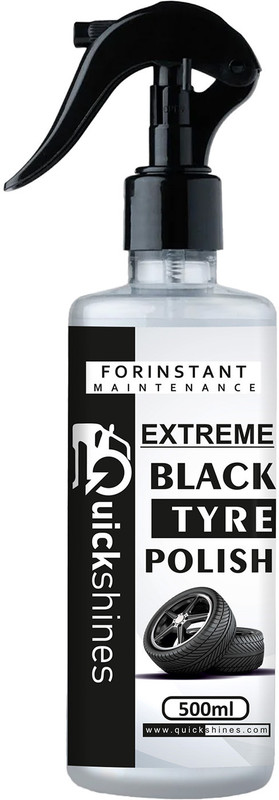Quickshines Car Tyre Polish | Restores Glossy Black Finish | Long-Lasting Shine & Protection 500 ml Wheel Tire Cleaner(Pack of 1)