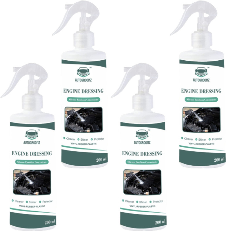 AUTOGROOMZ ngine Stain Remover 200ML|Engine Dressing Spray Engine Cleaner(800 ml)