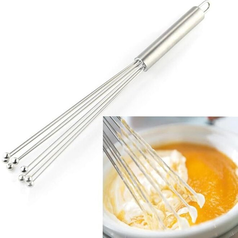 vyoree Egg Beater Hand Mixer for Whisking, Blending, Beating & Stirring Stainless Steel Ball Whisk