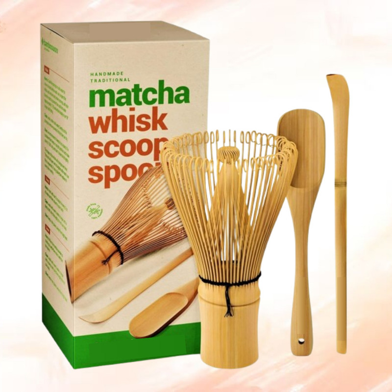 Sueriv Bamboo Matcha Accessory Kit Bamboo Coil Whisk