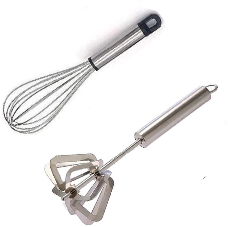 AKsells whisk combo | blender | egg whisk | pack of 2 Steel Coil Whisk(Pack of 2)