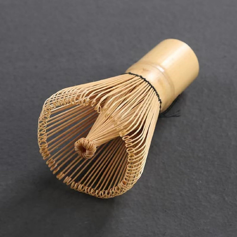 KVVTRADES Bamboo Matcha Whisk Traditional Tea Accessory for Japanese Tea Ceremony Bamboo Balloon Whisk