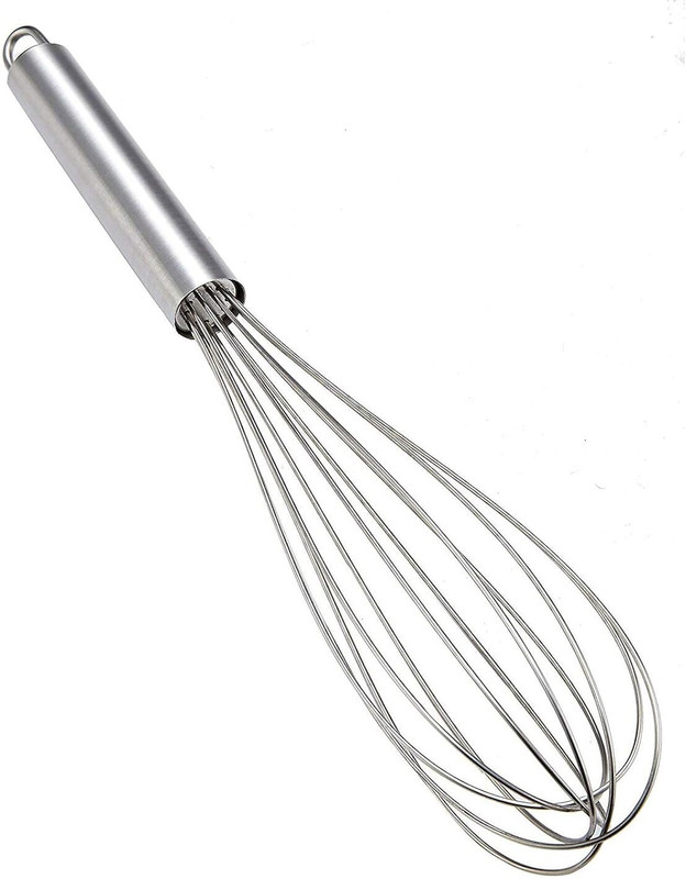 NOHUNT Stainless Steel Hand Blender Mixer Froth Whisker Latte Maker for Milk Stainless Steel Spiral Whisk