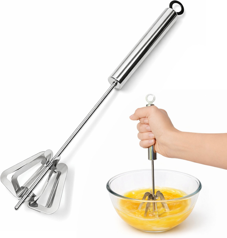 Shamkart Whisk Stainless Steel Spiral Whisk