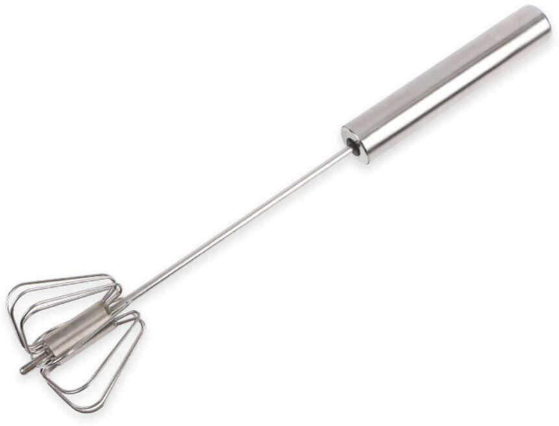 Shalvi Hand Push Whisk Blender for Home Egg Beater, Milk Frother, Hand Push Mixer Steel Ball Whisk