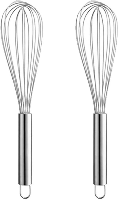 wisk Stainless Steel Balloon Whisk – Set of 2 Stainless Steel Balloon Whisk(Pack of 2)
