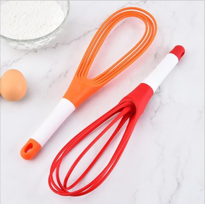 JIRNADAL STOR Foldable Plastic Whisk Beater Hand Blender Mixer Froth Whisker Plastic Spiral Whisk