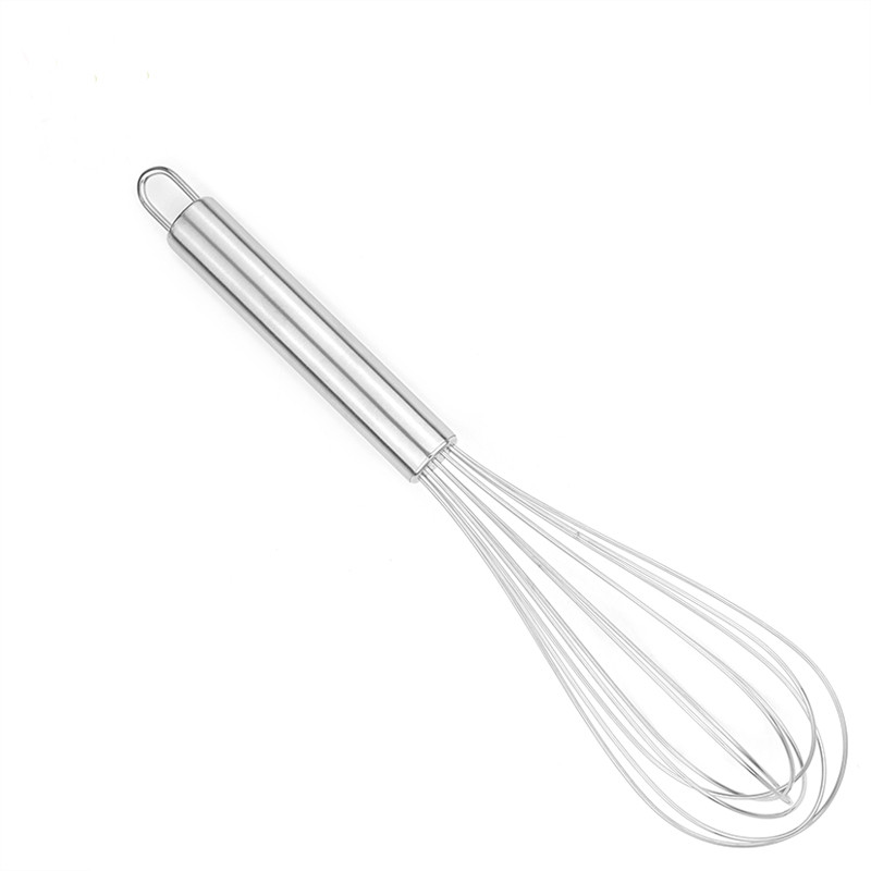KitchenFest ® Kitchen Tool Egg Whisk Pancake Hand Mixer Stainless Steel Egg Beater 10 Inch Silicone Balloon Whisk