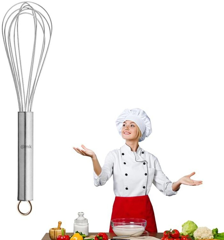DRUMSTONE King Stainless Steel Wire Whisk | Balloon Egg Beater | Kitchen Gift Stainless Steel Balloon Whisk