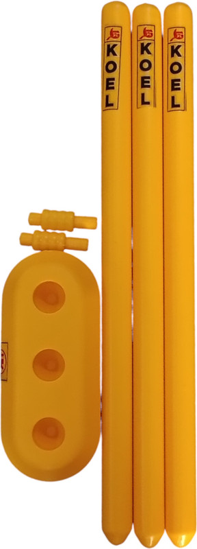 Garg Enterprises PLASTIC CRICKET SET FOR KIDS GREEN WICKET(Green)