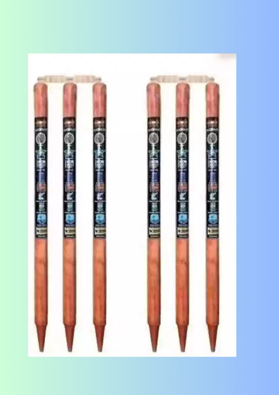 vinox FITINDIA BROWN 6 STUMPS(Brown)