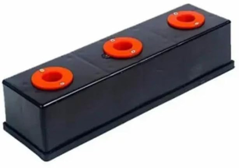Goness Oripower Cricket Wicket Stump Stand Base 3 Hole Heavy Duty Plastic Practice Holder(Multicolor)