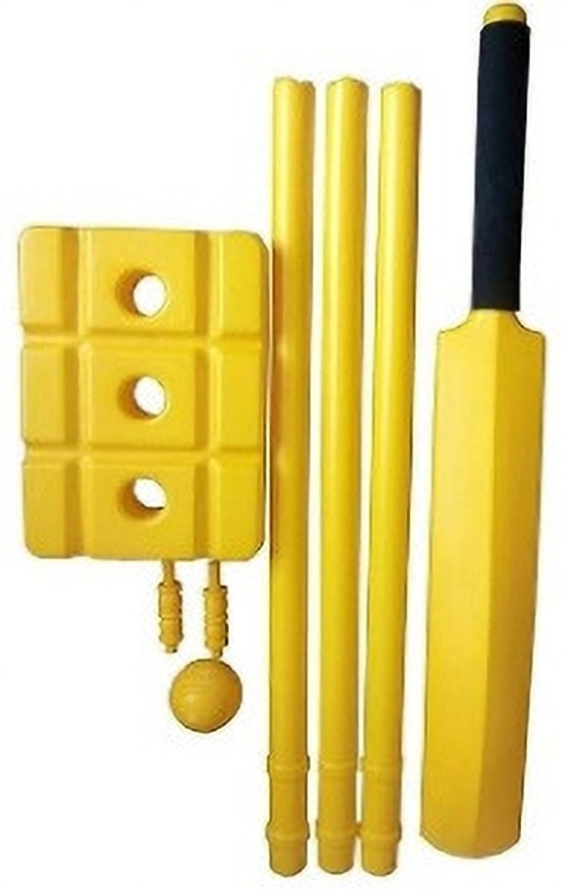ONLINESPORTS HUB Sports Yellow Cricket Set with Bat, Stump,(Multicolor)