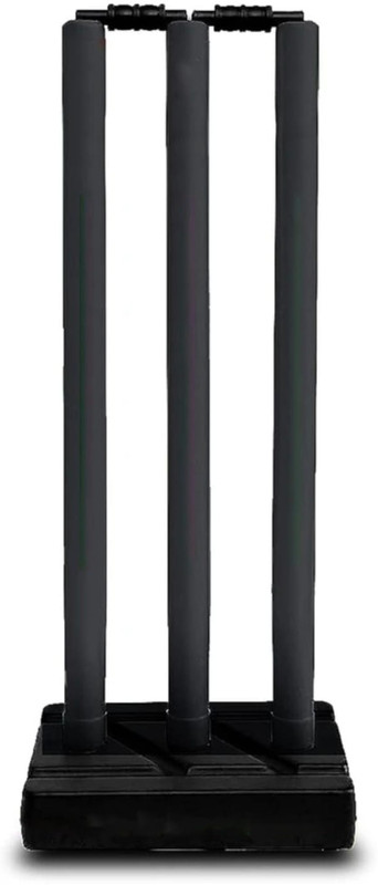 SportskartX ClubMaster Plastic Black Wickets Set of 3(Black)