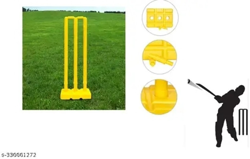 GKT SPORTS 3 set Heavy quality wicket set(Yellow)