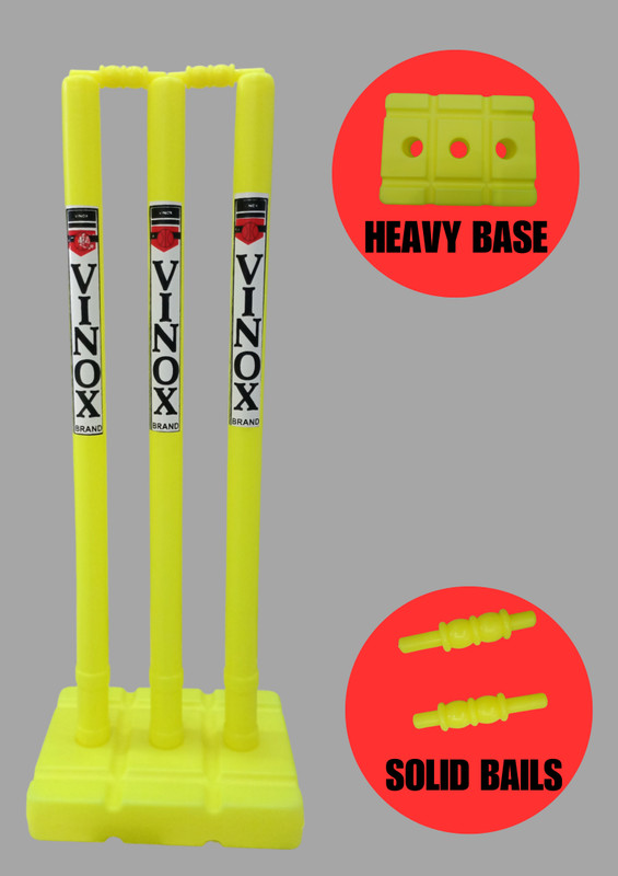 vinox SLOG PVC PLASTIC STUMPS SET(Green)