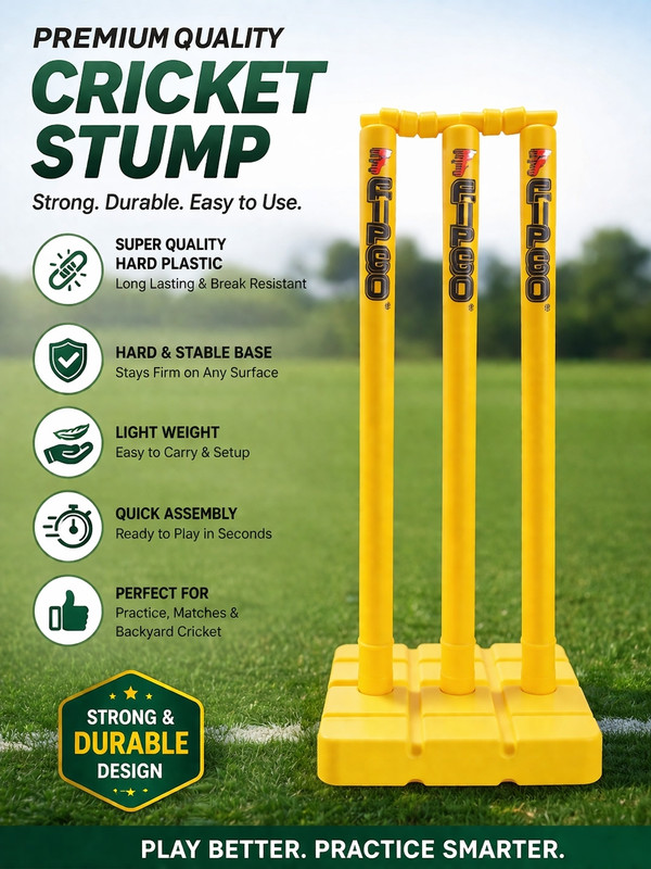 FIPCO Colours plastic stumps(Orange, Red, Yellow)