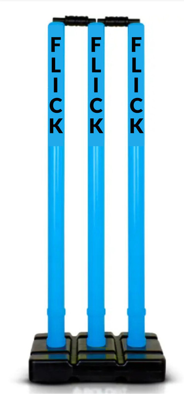 Flick Heavy Plastic Cricket Stumps Set(Blue)