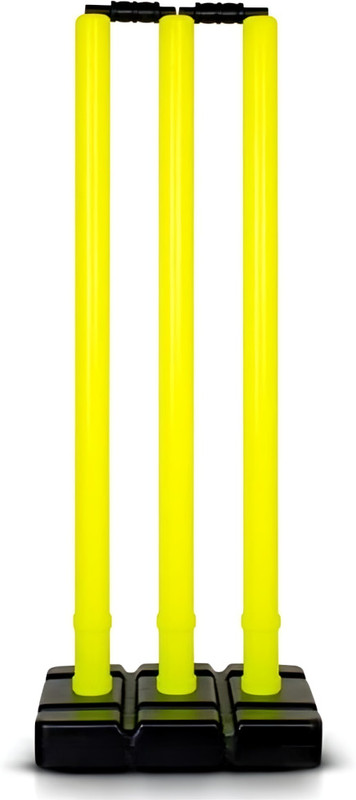 CLOVERBYTE Wickets Cricket Stumps Plastic Stump Stand Wicket Stump Cricket Stump Full Size(Black)