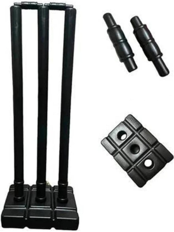 SportskartX All-Weather Cricket Stumps Set of 3(Black)