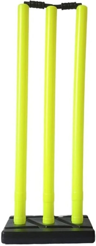 SRK PVC Wicket Set-3 Stumps+2 Bails+5 Stand Wickets for Cricket Match,Tournament(Red)
