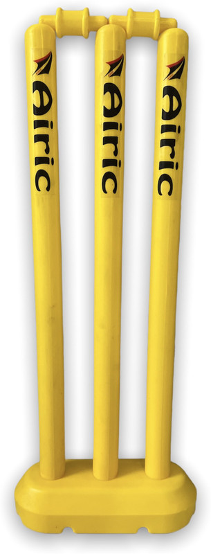 Airic Super Cool Cricket Wicket Set Of 3 (21 Inch) for kids(Yellow)