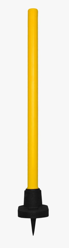 CEELA Rubber Base with Single Cricket Stump(Black, Yellow)
