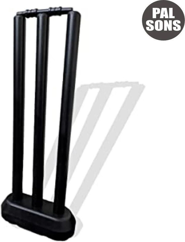 MINESFIT Plastic Wickets For Kids & Juniors (Small), Cricket Stumps, Cricket Wickets Set(Black)