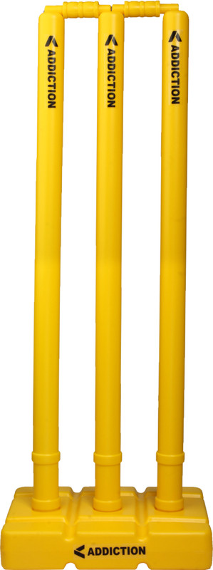 Forgesy Cricket Stump, Plastic Wickets, Stump Set (Yellow, Black)(Yellow)