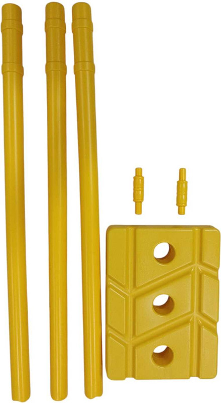 RENSUN GEAR plastic cricket wicket set with stumps for kids indoor outdoor play(Yellow)