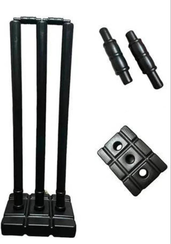 SportskartX EasyPlay Plastic Stumps Set of 3(Black)