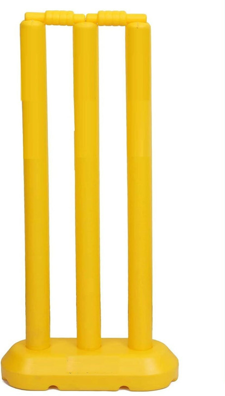 EPsports Plastic Cricket Stumps Set for Kids for Age Group 3 to 10 Year,Cricket Wicket(Yellow)