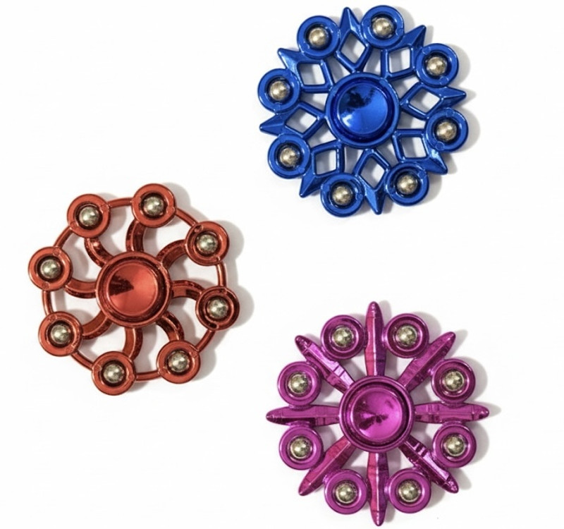 Gandhi global mart Staked Wind Spinner(Blue, Purple, Red)