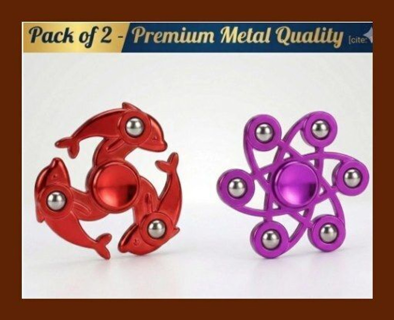 devanshikidstoy Staked Metal Toy for Kids Above 3 Years ( Pack of 2) Wind Spinner(Multicolor)
