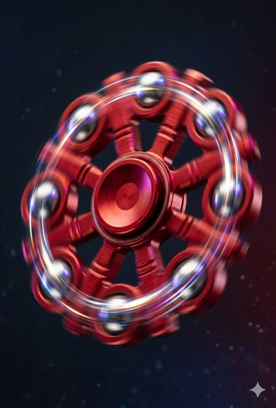 Neelkanth Toys Staked Wind Spinner(Red)