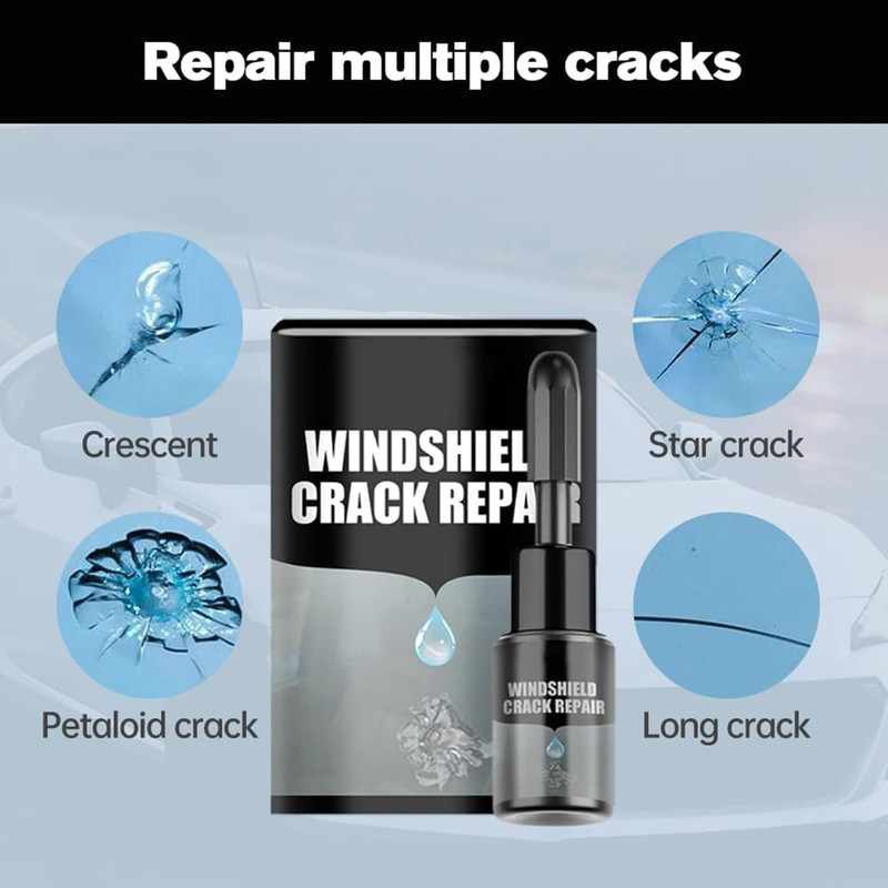 StarShaped Cracks'Gone Glass Repair Kit Windshield Repair Kit
