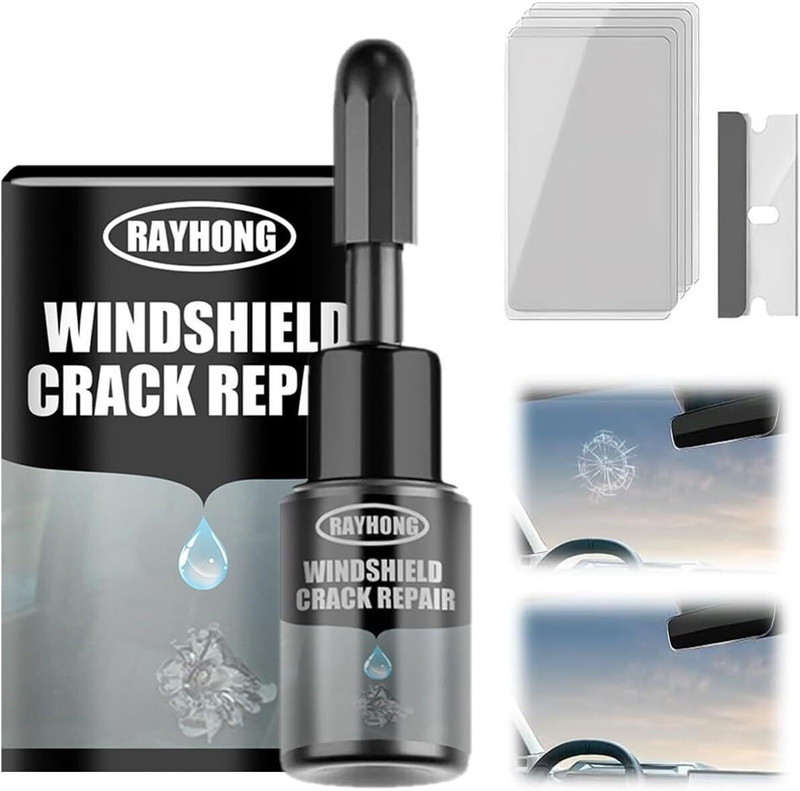 FixForuGo Auto Glass Scratch & Crack Repair Kit – Quick DIY Windshield Fix Tool - (1 PCS) Windshield Repair Kit