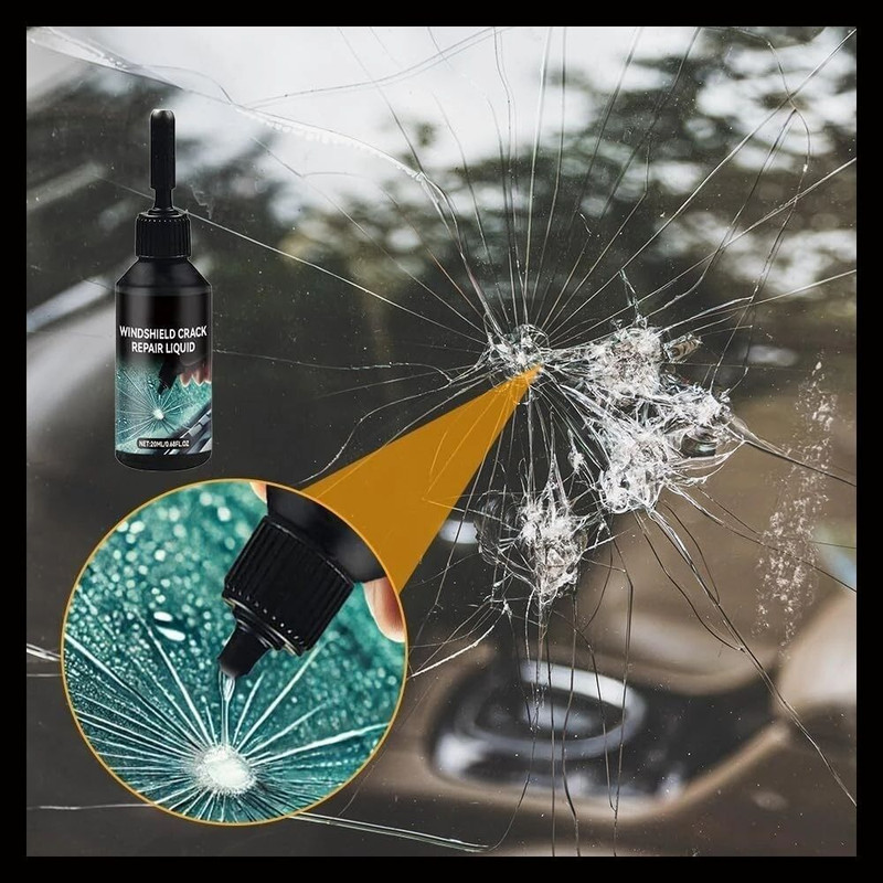 VT ENTERPRISE Best Windshield Repair Kit – Fix Chips, Stars & Cracks Windshield Repair Kit